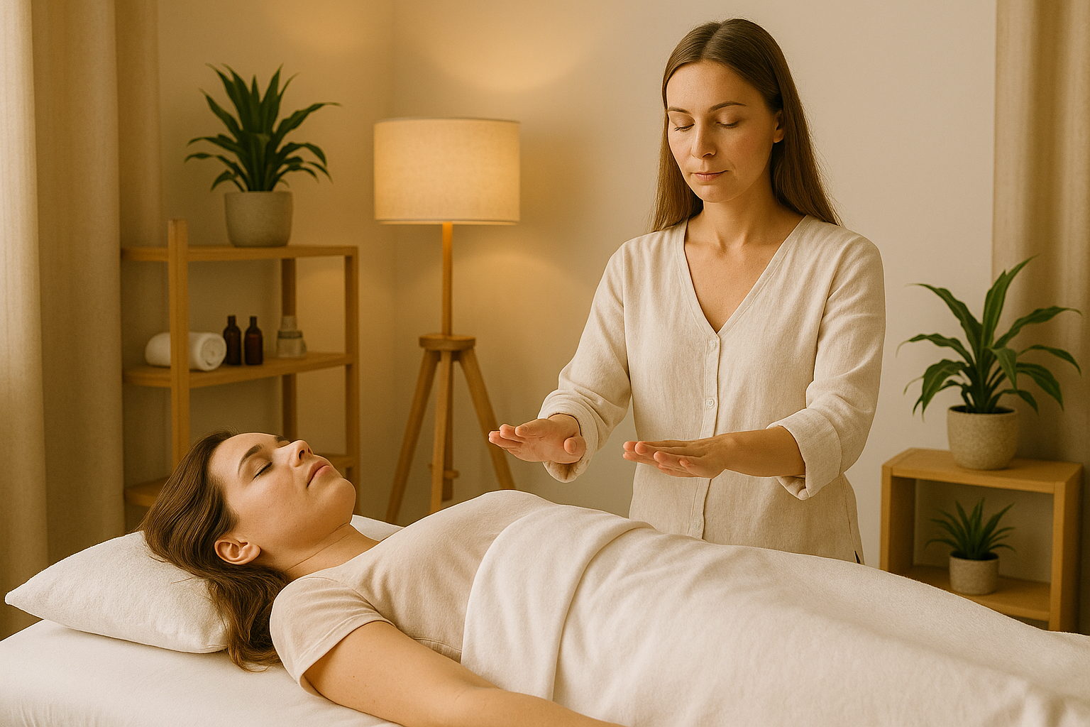 Reiki energy healing session